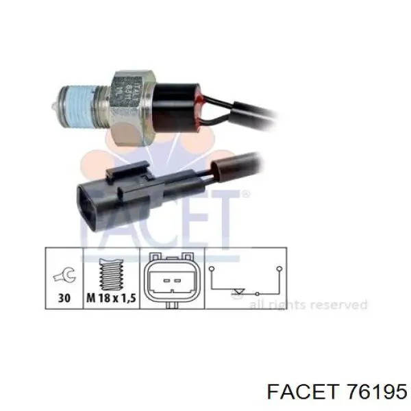 76195 Facet Датчик включения фонарей заднего хода