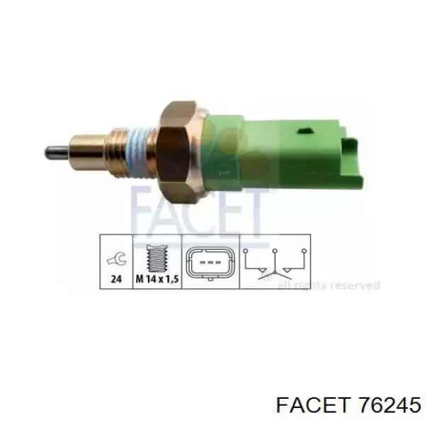 Датчик фонарей заднего хода Facet 76245