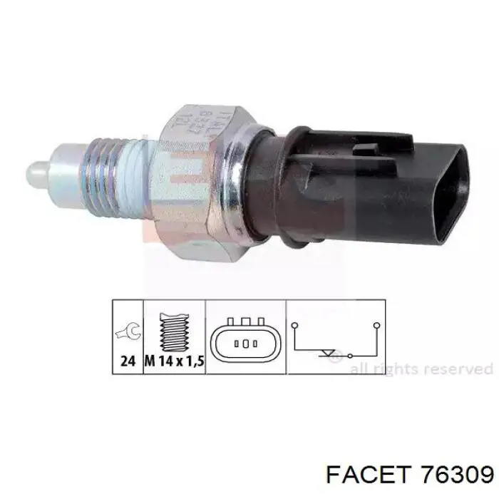 Датчик заднего хода 76309 Facet