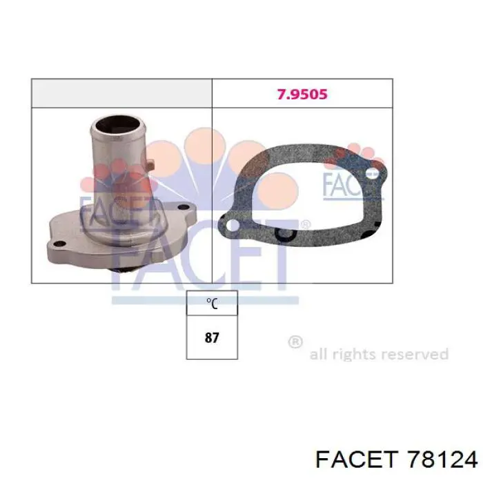 Termostato, refrigerante 78124 Facet