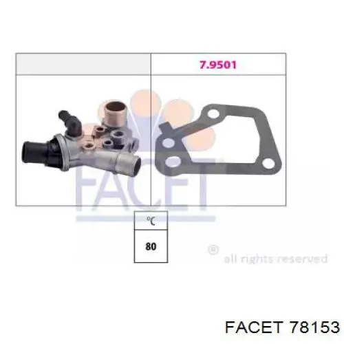 Термостат в корпусе Facet 78153 цена, от 57.20 USD