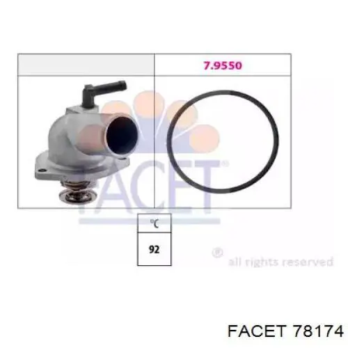 Купить 78174 Facet Автомобильный термостат