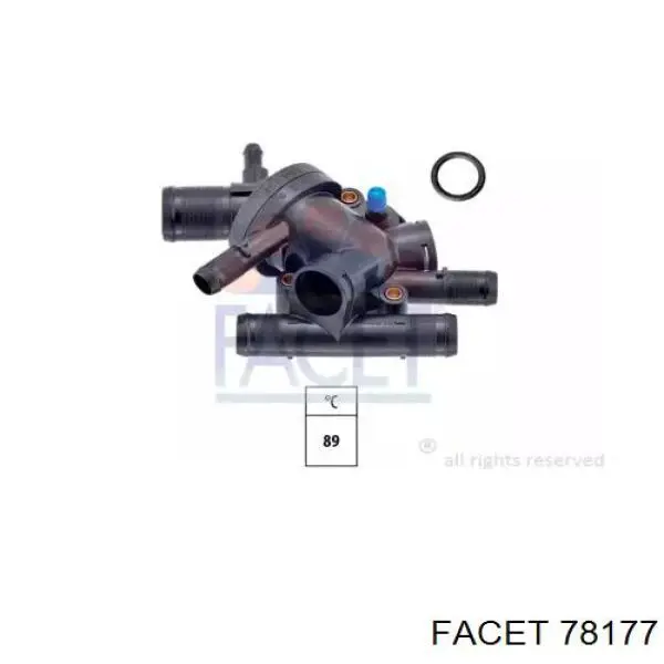 Caja del termostato 78177 Facet