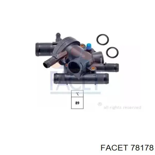 78178 Facet Корпус термостата в сборе
