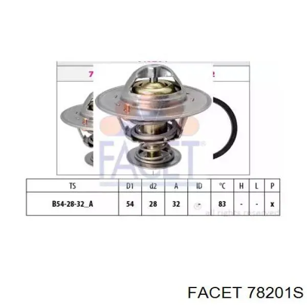 Термостат 78201S Facet