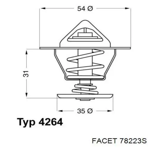 Термостат в корпусе Facet 78223S цена, от 9.12 USD