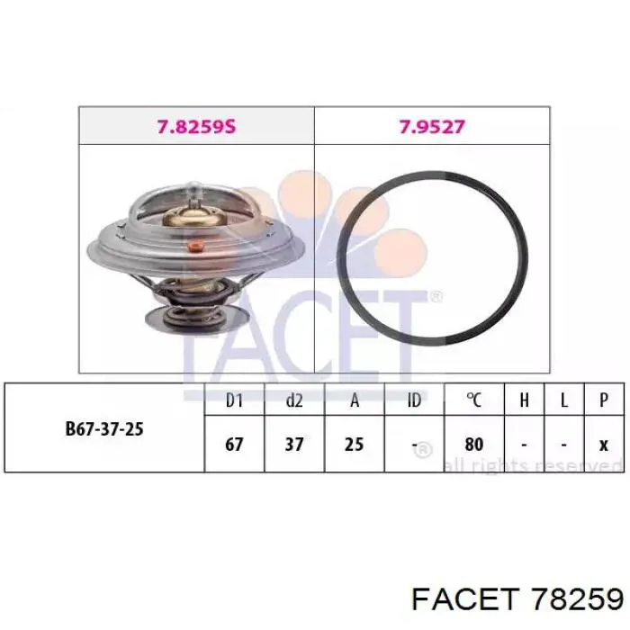 Термостат 78259 Facet