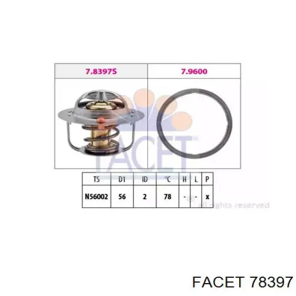 Купить ADS79206 Blue Print Автомобильный термостат