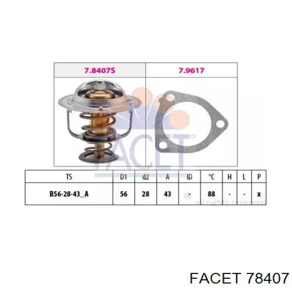 Термостат 78407 Facet