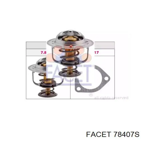Купить 78407S Facet Автомобильный термостат