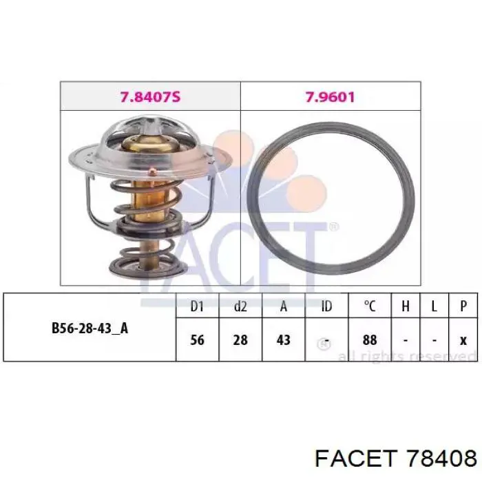 Термостат 78408 Facet