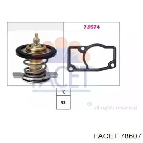 Caja del termostato 78607 Facet