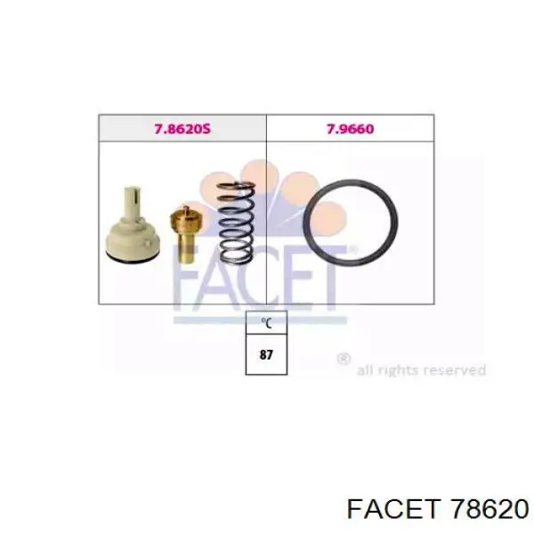 Купить 78620 Facet Автомобильный термостат