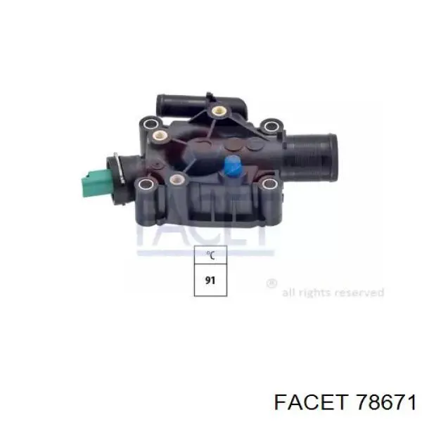Термостат в сборе Facet 78671