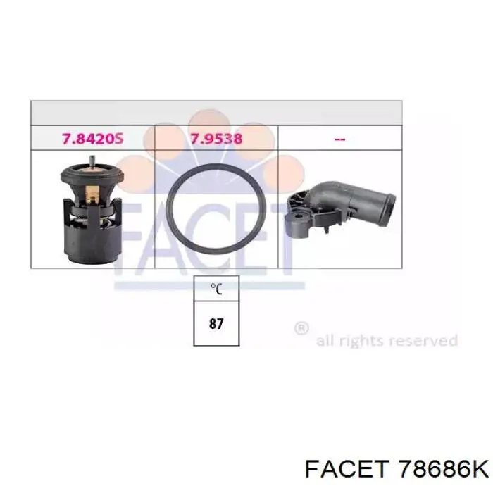 Термостат 78686K Facet