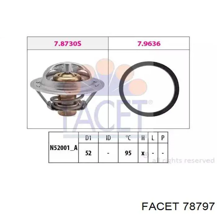 Термостат в сборе Vernet TH734182J