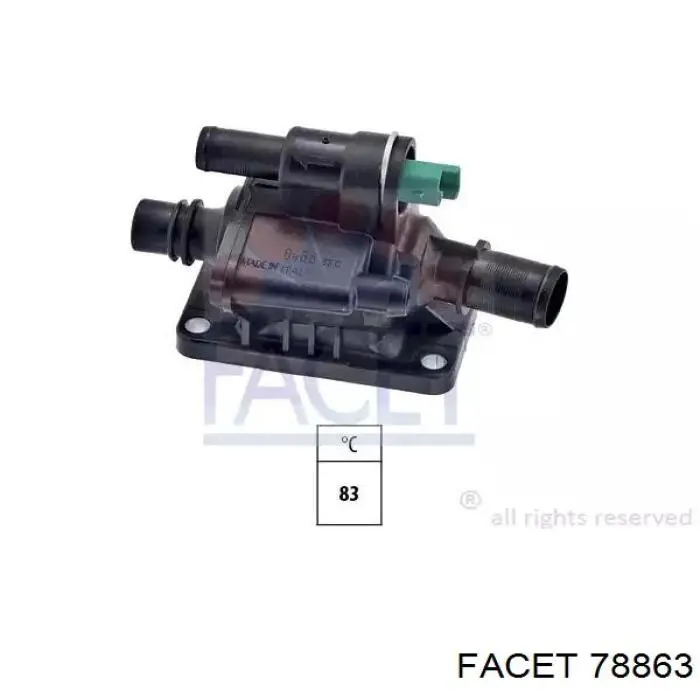 Кожух термостата Facet 78863 цена, от 51.64 USD
