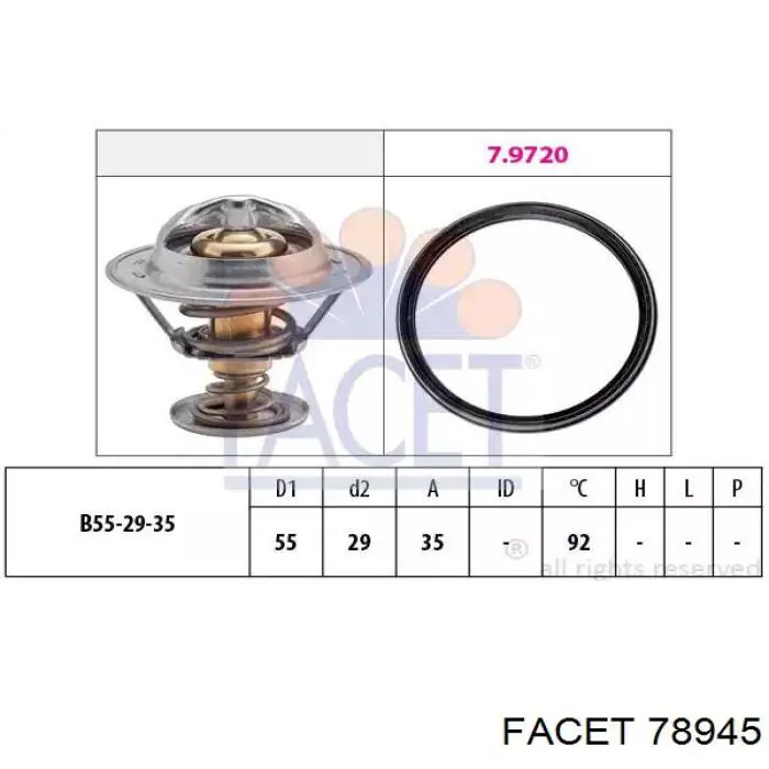 7.8945 Facet termostato