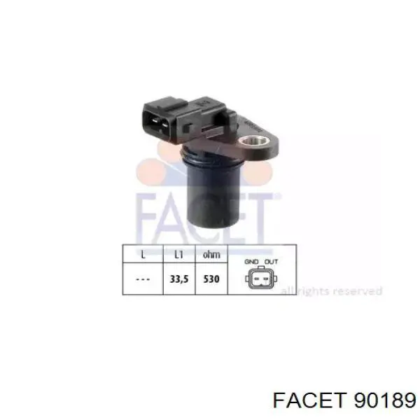 Датчик распредвала 90189 Facet