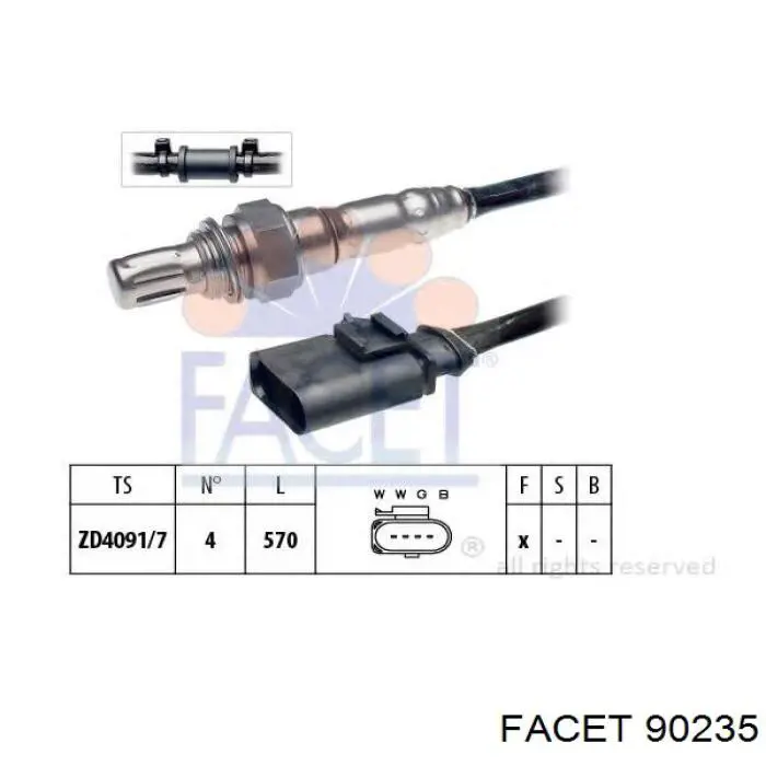 Купить 90235 Facet Датчик оборотов коленвала