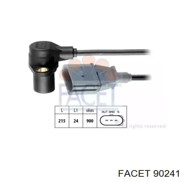 Купить 90241 Facet Датчик оборотов коленвала