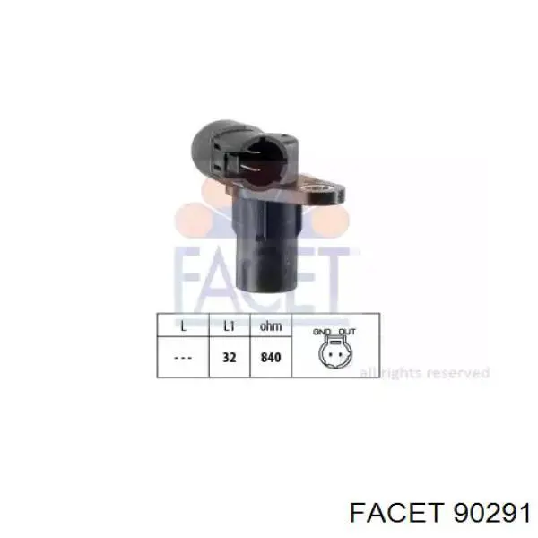 Купить 90291 Facet Датчик оборотов коленвала