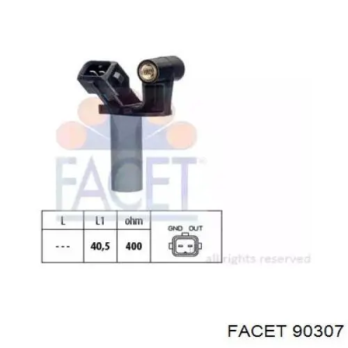 Купить 90307 Facet Датчик оборотов коленвала