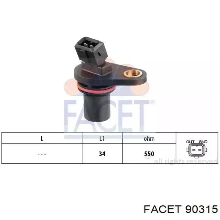 Датчик распредвала 90315 Facet