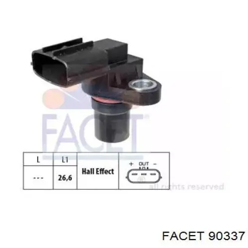 Датчик положения коленвала Facet 90337