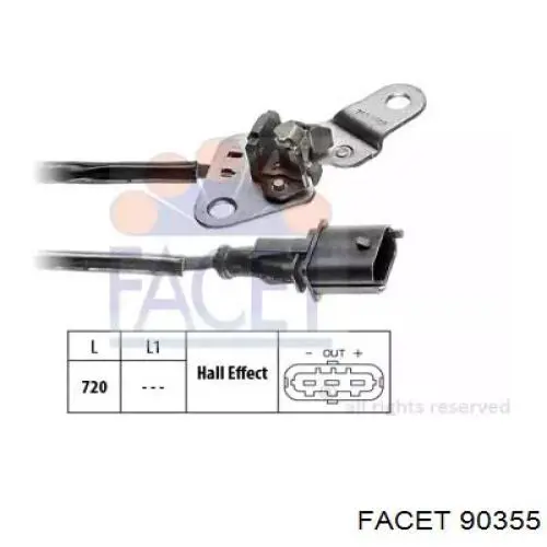 Compre 90355 Facet Sensor de posição da árvore distribuidora