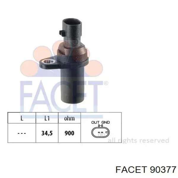 Датчик положения коленчатого вала Vernet CS0231 цена, от 13.50 USD