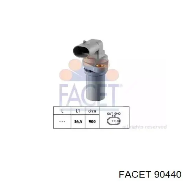 Купить 90440 Facet Датчик оборотов коленвала