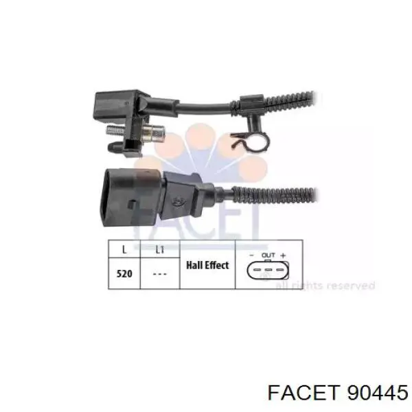 Купить 90445 Facet Датчик оборотов коленвала