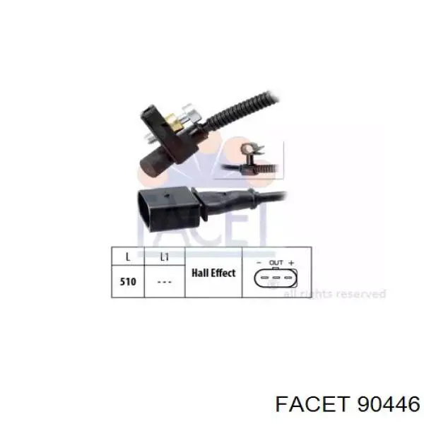 Датчик положения коленвала Facet 90446