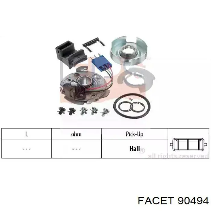 Купить 90494 Facet Датчик оборотов коленвала