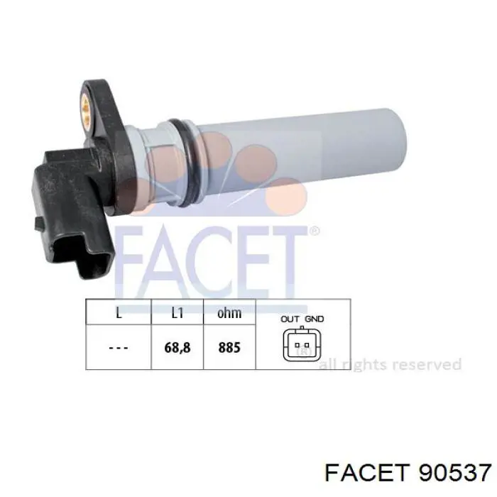 Sensor de velocidad 90537 Facet