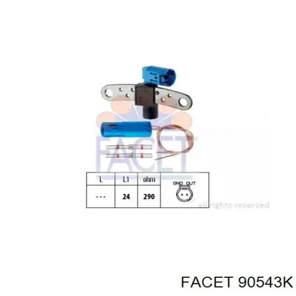 Купить 90543K Facet Датчик оборотов коленвала