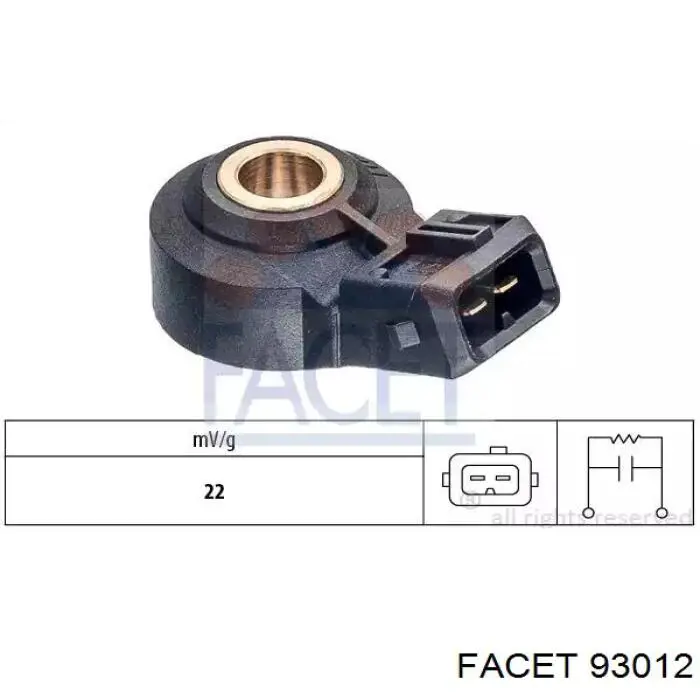 Sensor de detonaciones 93012 Facet