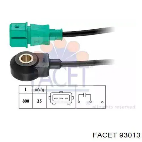 Sensor de detonaciones 93013 Facet