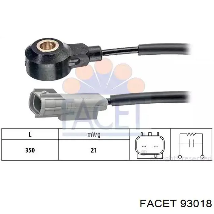 Датчик детонации 93018 Facet