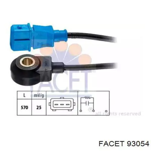 Sensor de detonaciones 93054 Facet