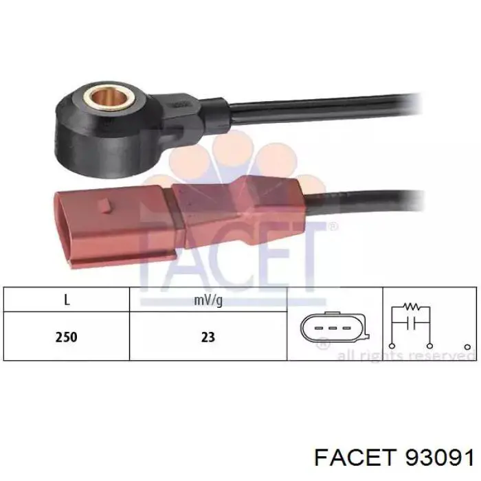 Купить 93091 Facet Датчик детонации