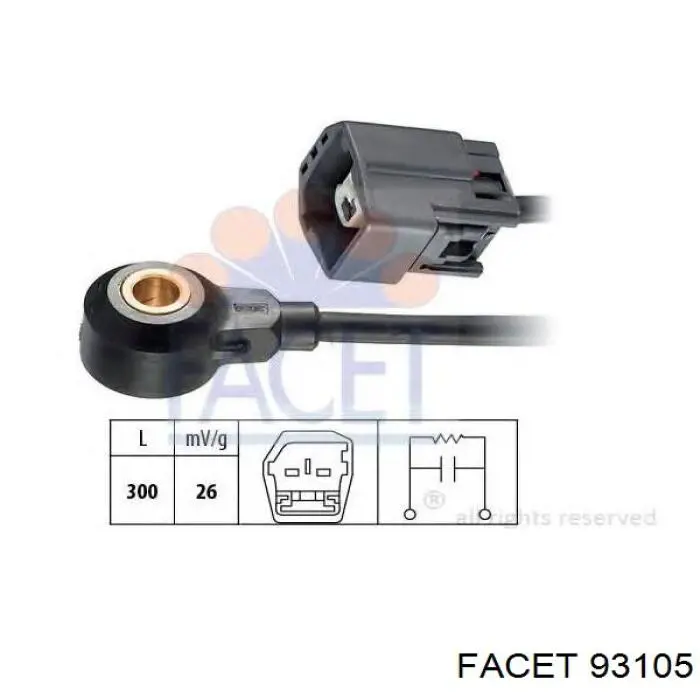 Sensor de detonaciones 93105 Facet