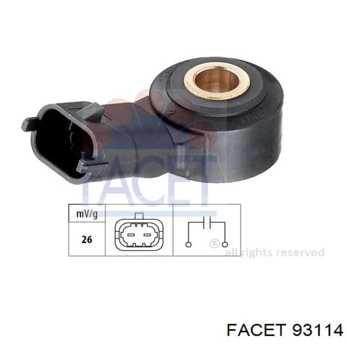 Sensor de detonaciones 93114 Facet