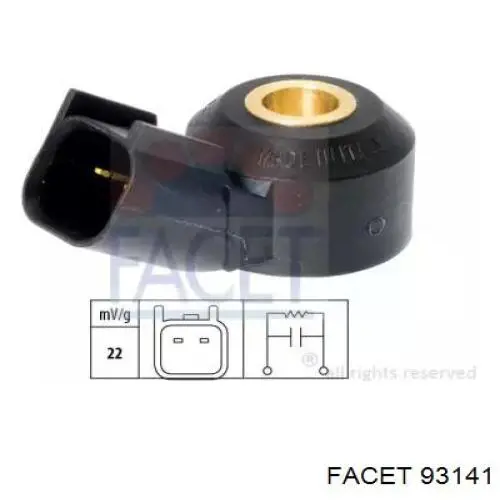 Sensor de detonaciones 93141 Facet