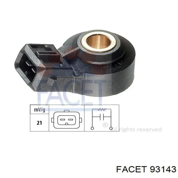 Sensor de detonaciones 93143 Facet