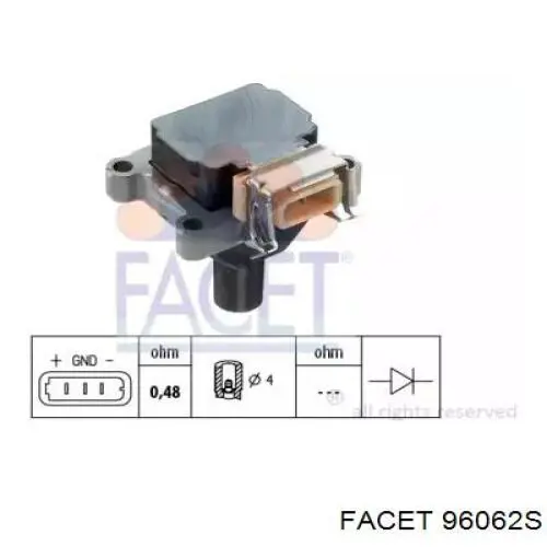 Катушка зажигания 96062S Facet