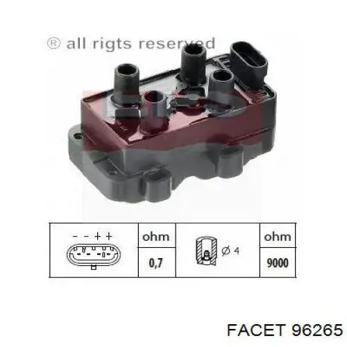 Катушка зажигания BAEQ072 Magneti Marelli