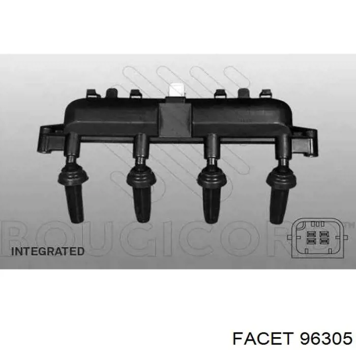 Катушка зажигания 96305 Facet