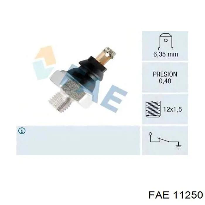 Датчик давления масла 11250 FAE